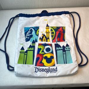 Disneyland Resort Canvas Cinch Sack Backpack Disney Parks
